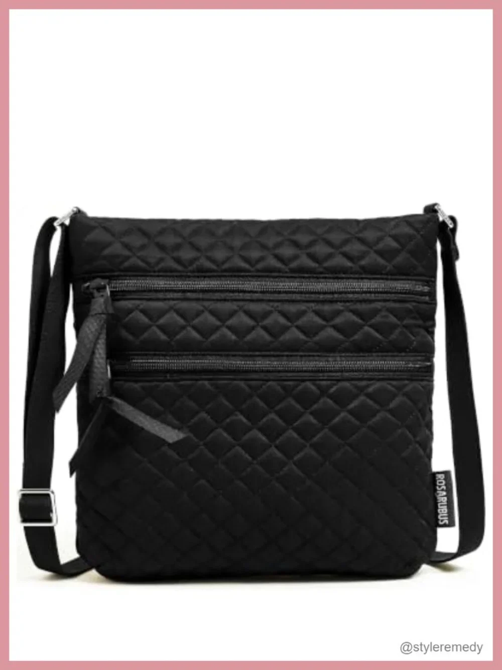 Quilted Crossbody Bag for Women, Small Sling Purse, Travel Wallet with